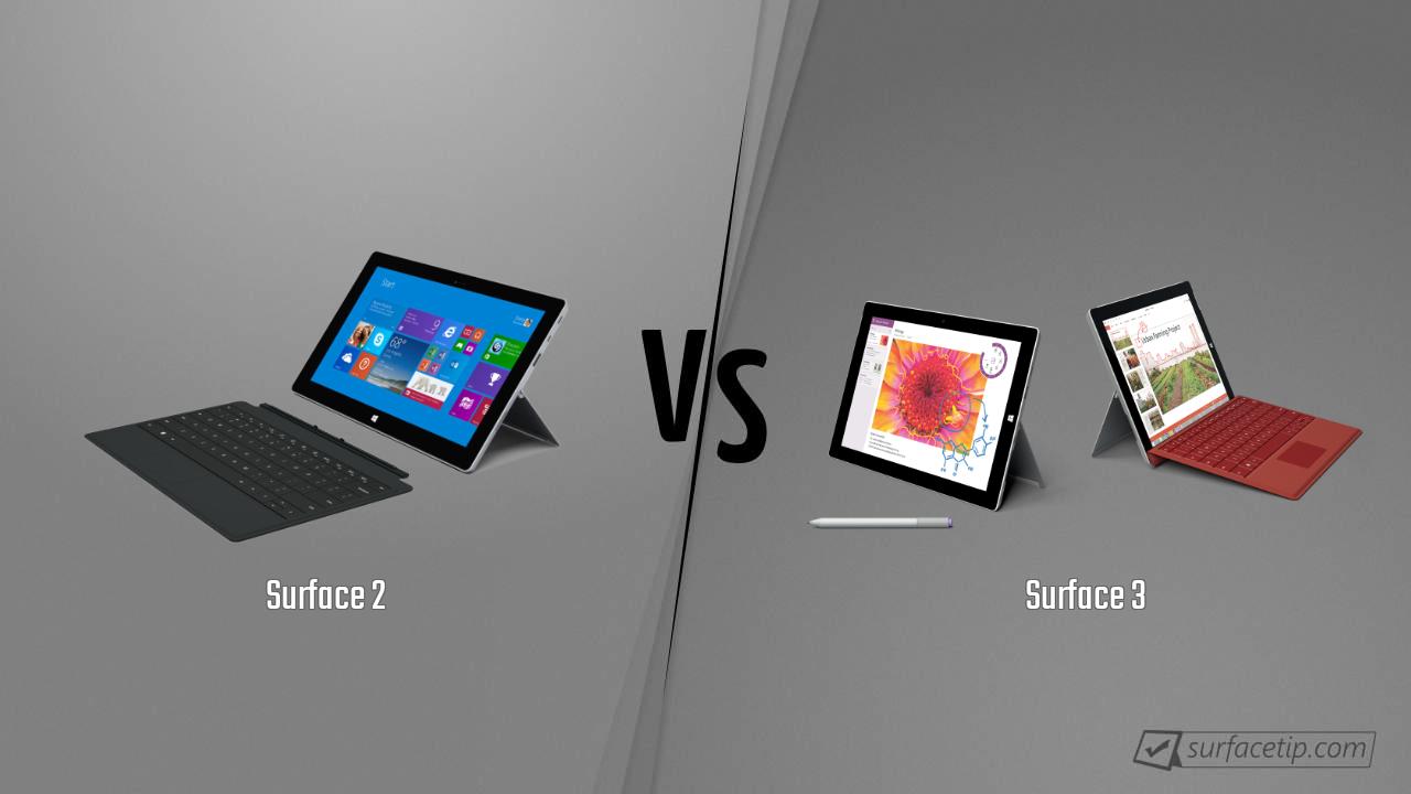 Surface 2 vs. Surface 3