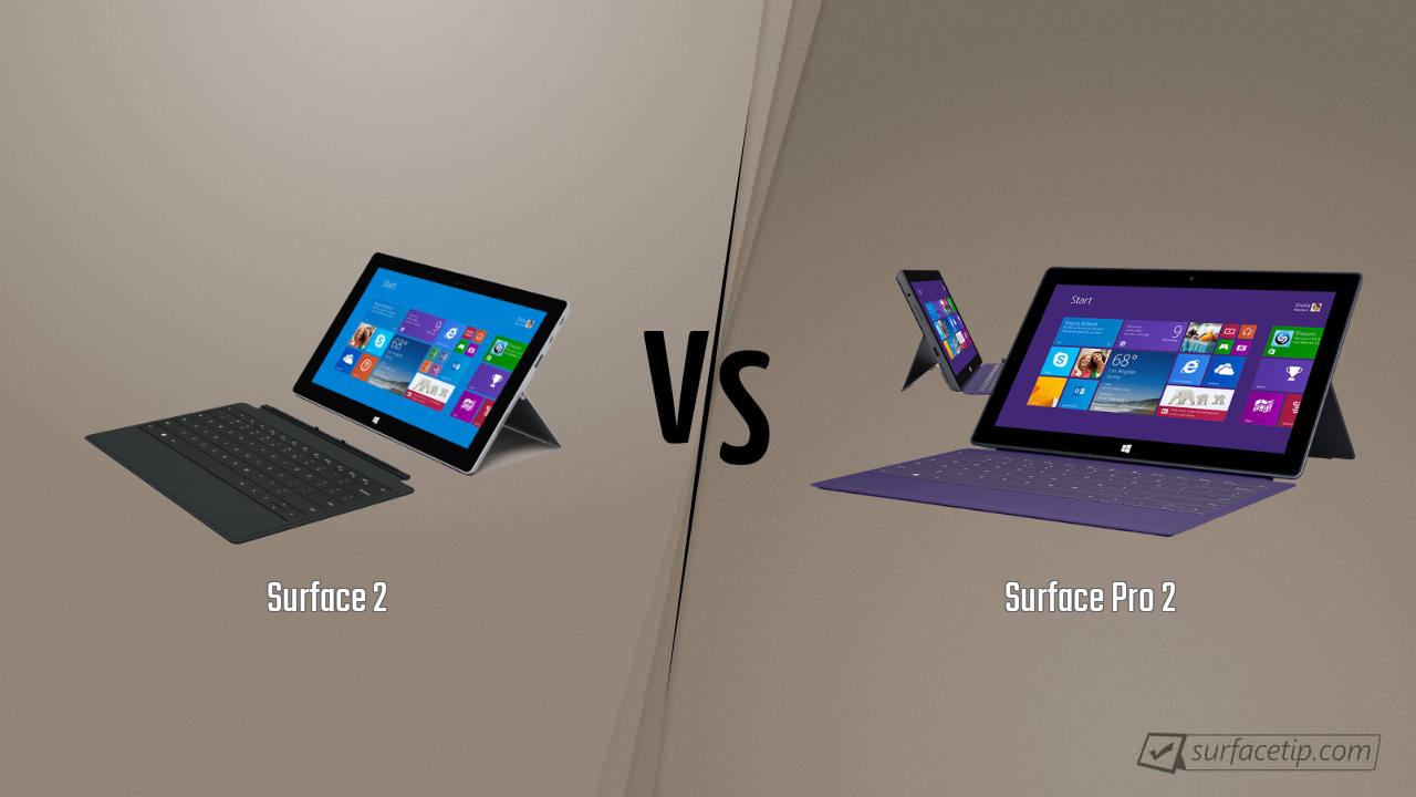 Surface 2 vs. Surface Pro 2