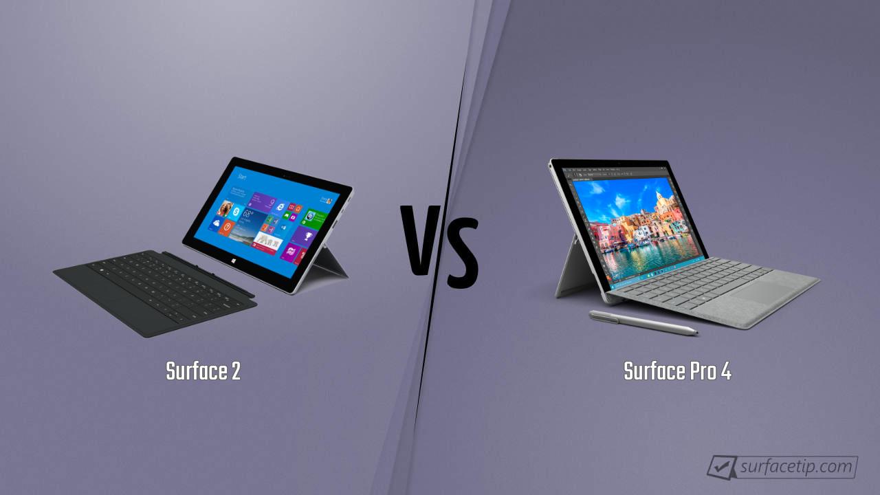 Surface 2 vs. Surface Pro 4