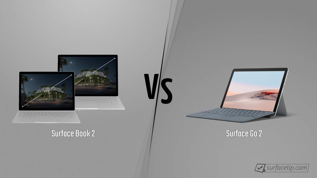 Surface Book 2 vs. Surface Go 2