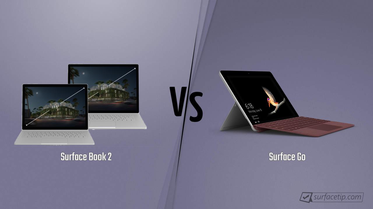 Surface Book 2 vs. Surface Go