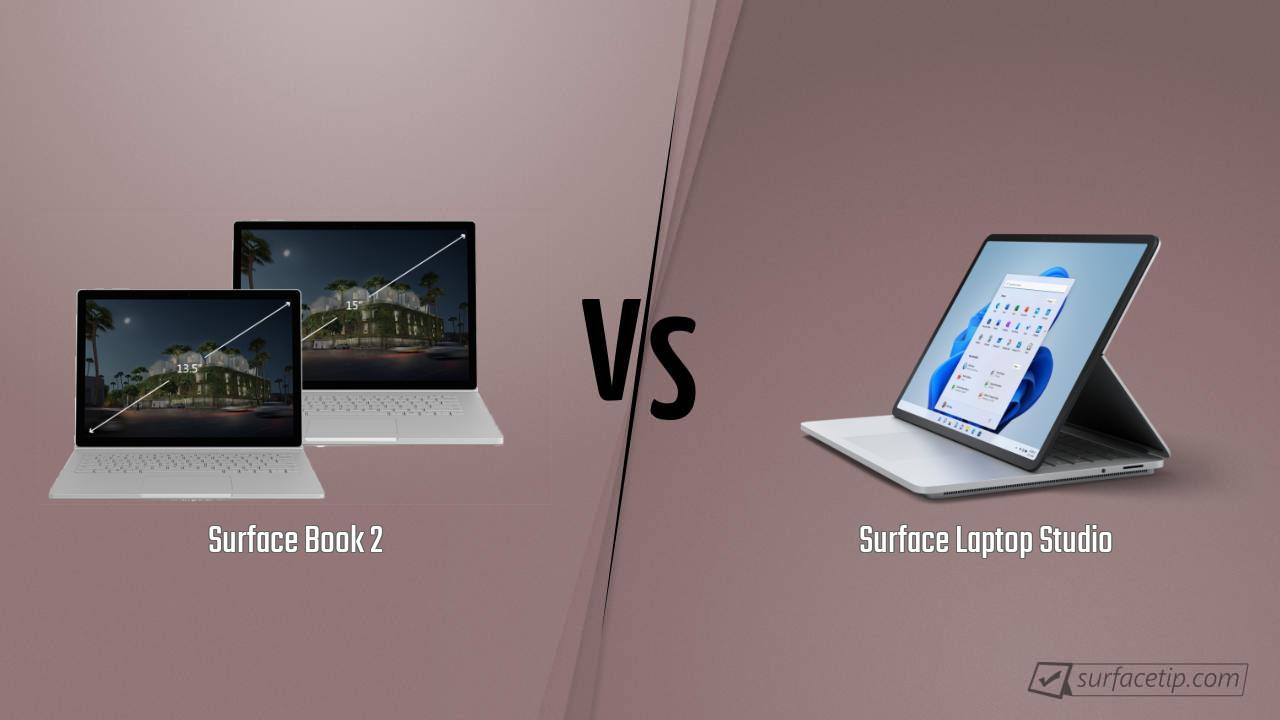 Surface Book 2 vs. Surface Laptop Studio