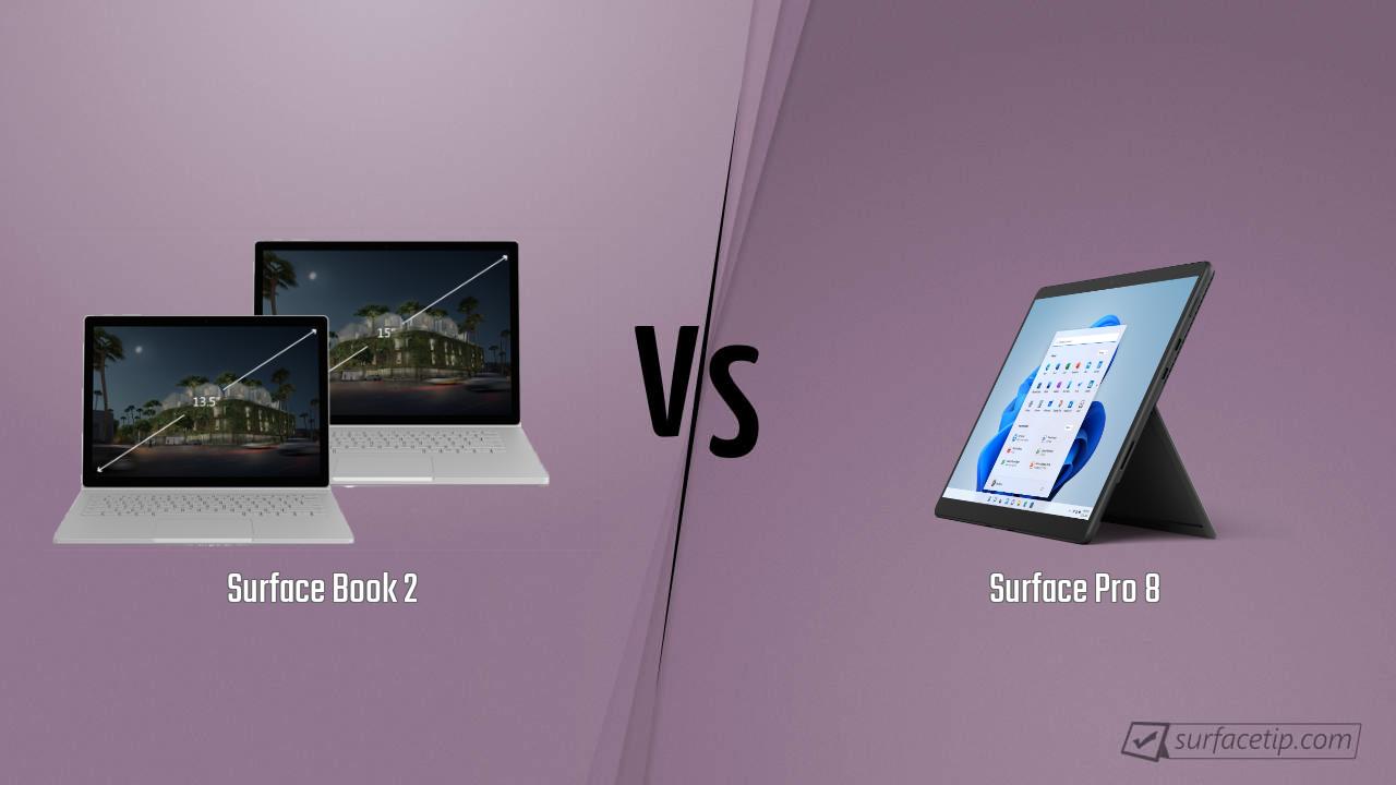 Surface Book 2 vs. Surface Pro 8