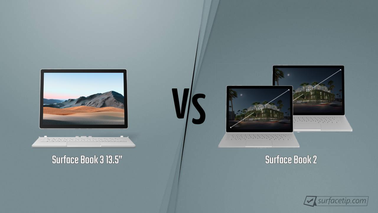 Surface Book 3 13.5” vs. Surface Book 2