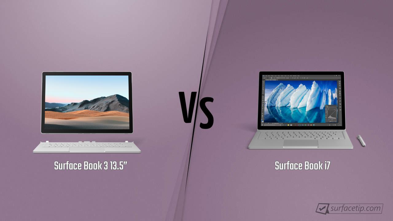 Surface Book 3 13.5” vs. Surface Book i7