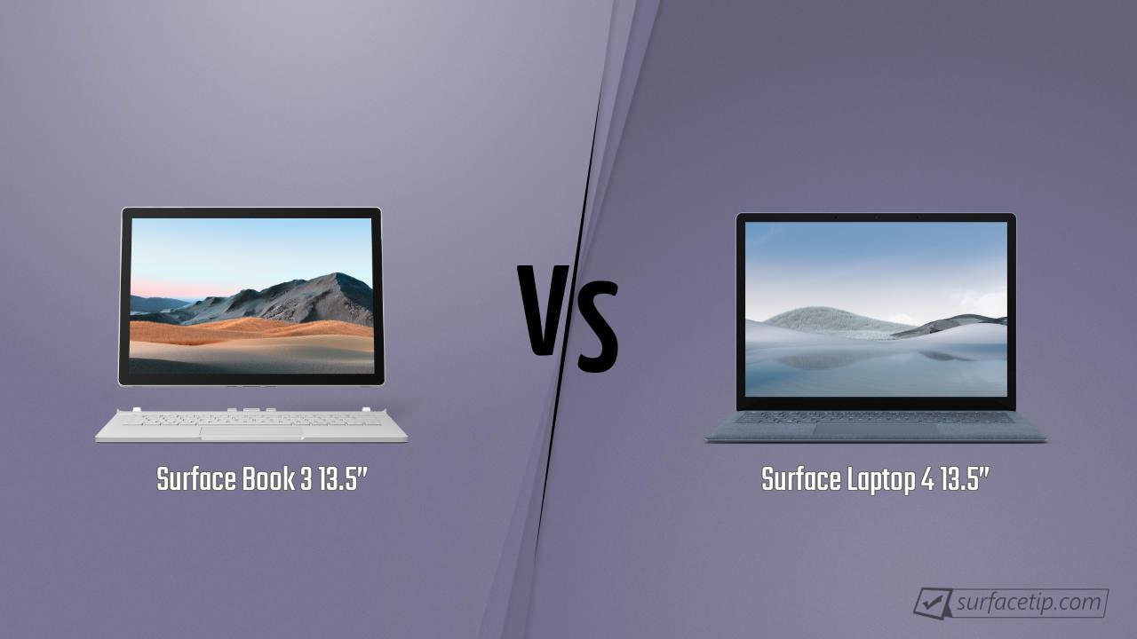 Surface Book 3 13.5” vs. Surface Laptop 4 13.5”