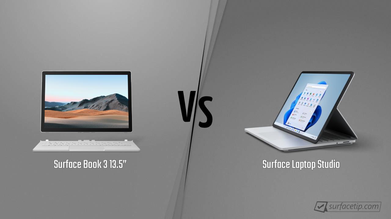 Surface Book 3 13.5” vs. Surface Laptop Studio