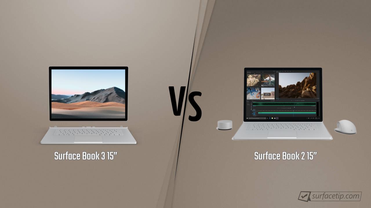 Surface Book 3 15” vs. Surface Book 2 15”