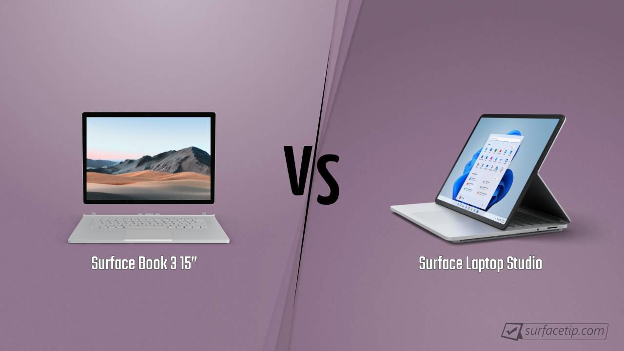 Surface Book 3 15” vs. Surface Laptop Studio