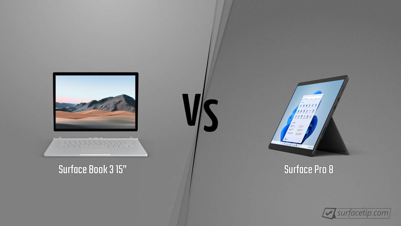 Surface Book 3 15” vs. Surface Pro 8