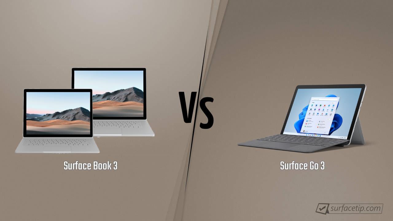 Surface Book 3 vs. Surface Go 3