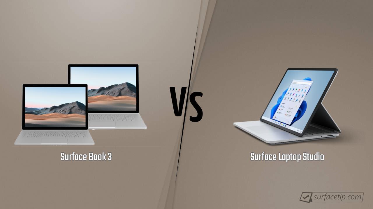 Surface Book 3 vs. Surface Laptop Studio