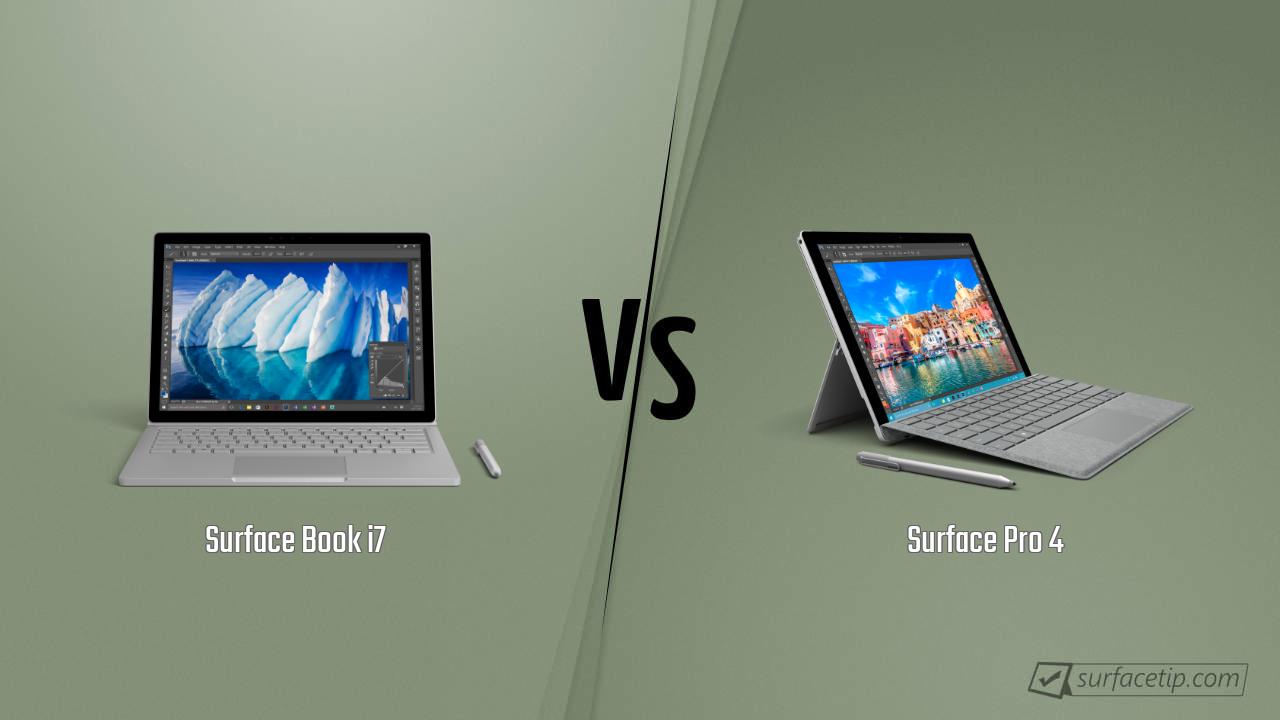 Surface Book i7 vs. Surface Pro 4
