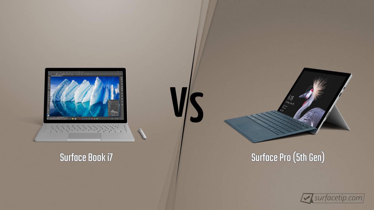 Surface Book i7 vs. Surface Pro (5th Gen)
