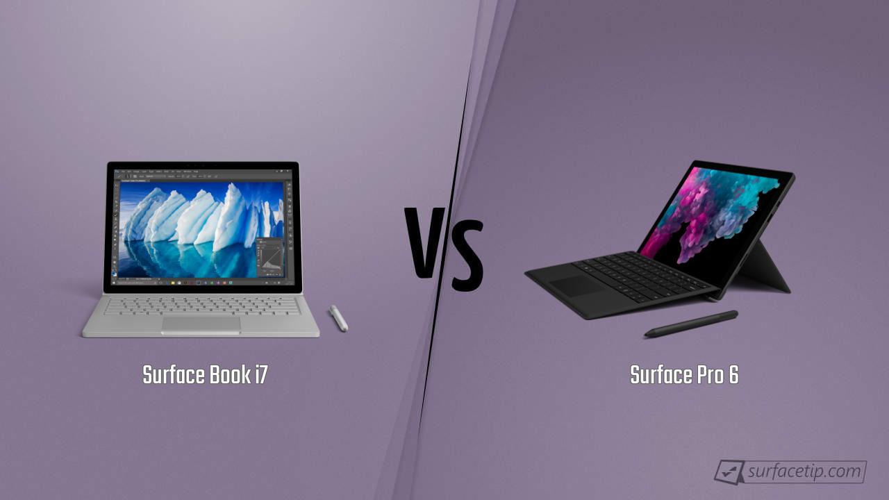 Surface Book i7 vs. Surface Pro 6