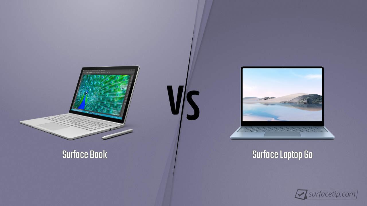 Surface Book vs. Surface Laptop Go