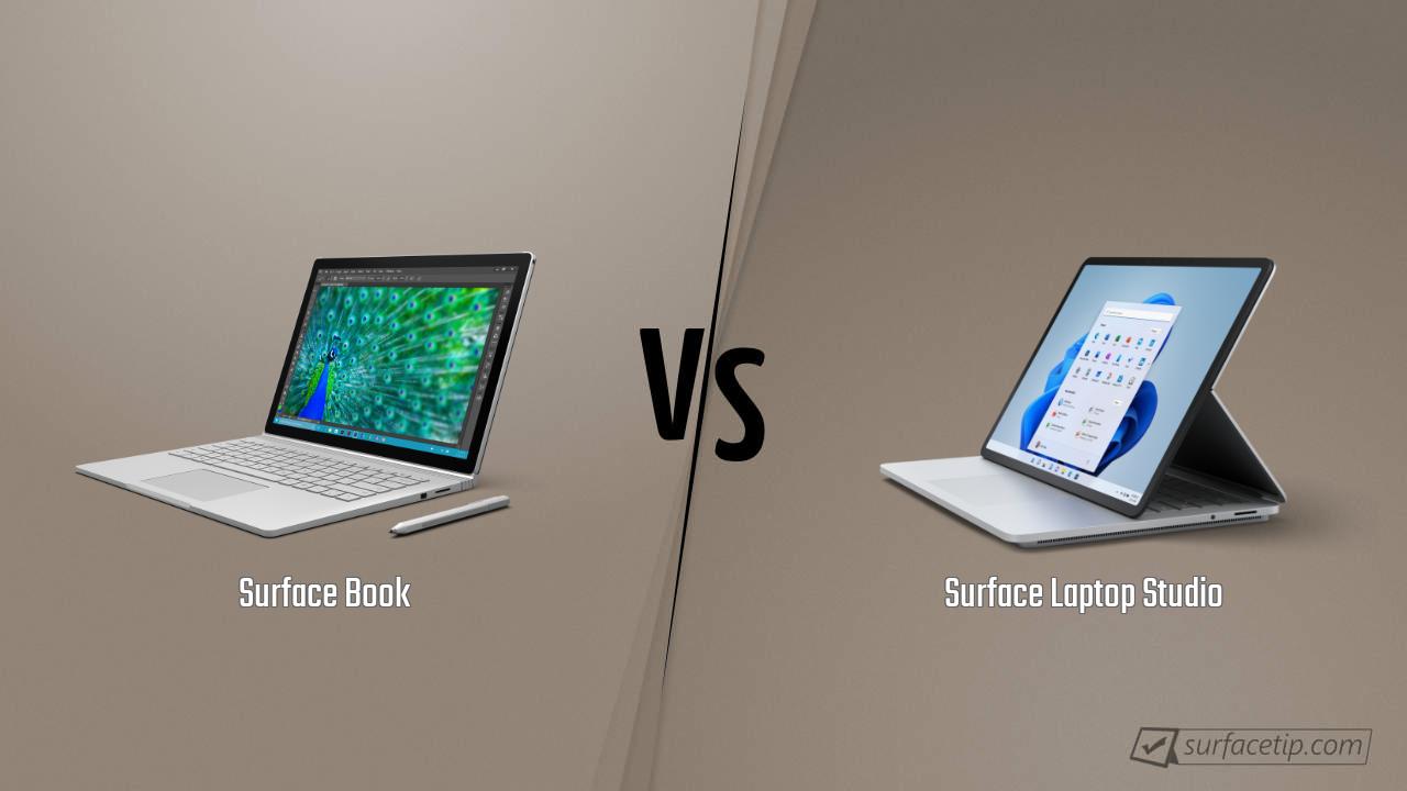 Surface Book vs. Surface Laptop Studio