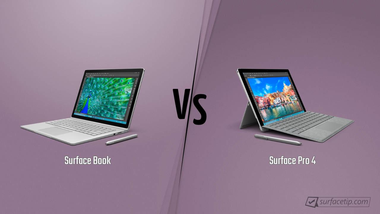 Surface Book vs. Surface Pro 4