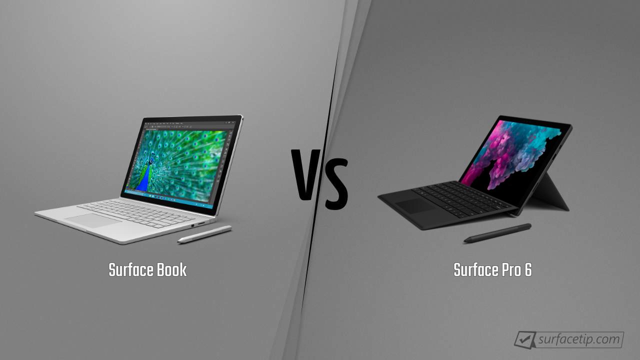Surface Book vs. Surface Pro 6