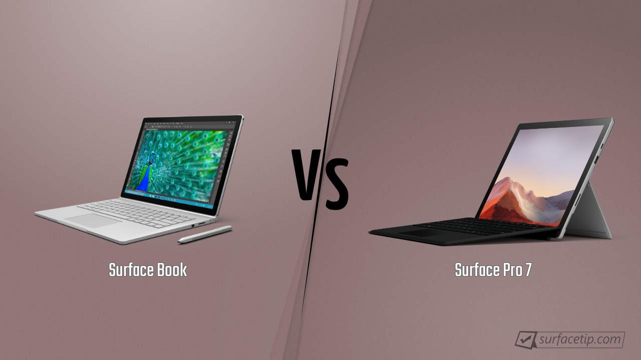Surface Book vs. Surface Pro 7