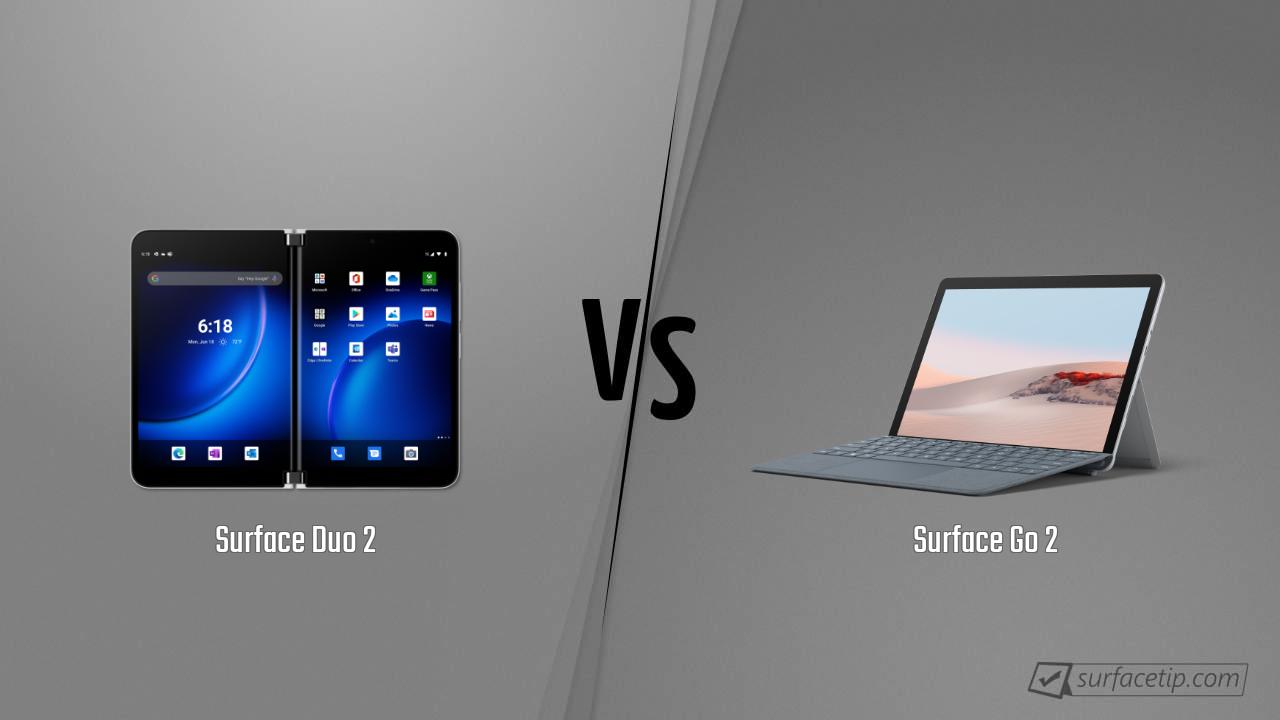 Surface Duo 2 vs. Surface Go 2