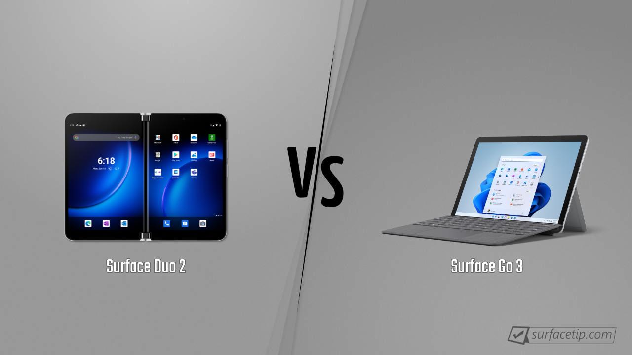 Surface Duo 2 vs. Surface Go 3
