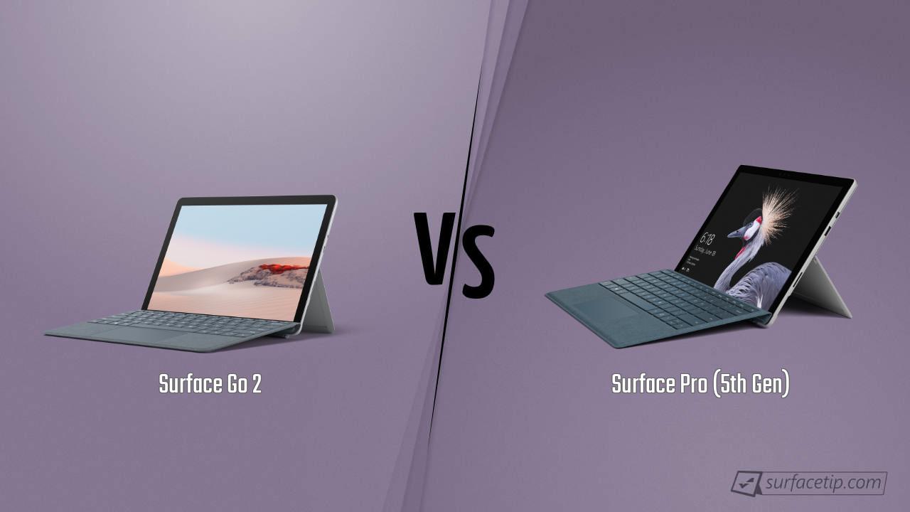 Surface Go 2 vs. Surface Pro 5