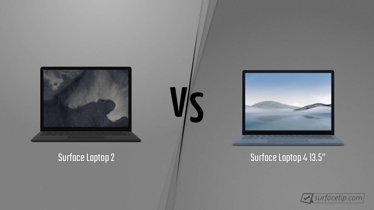 Surface Laptop 2 vs. Surface Laptop 4 13.5”