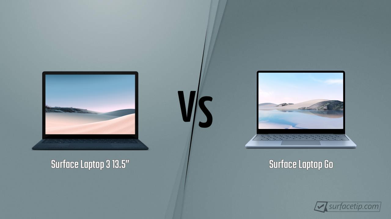 Surface Laptop 3 13.5” vs. Surface Laptop Go