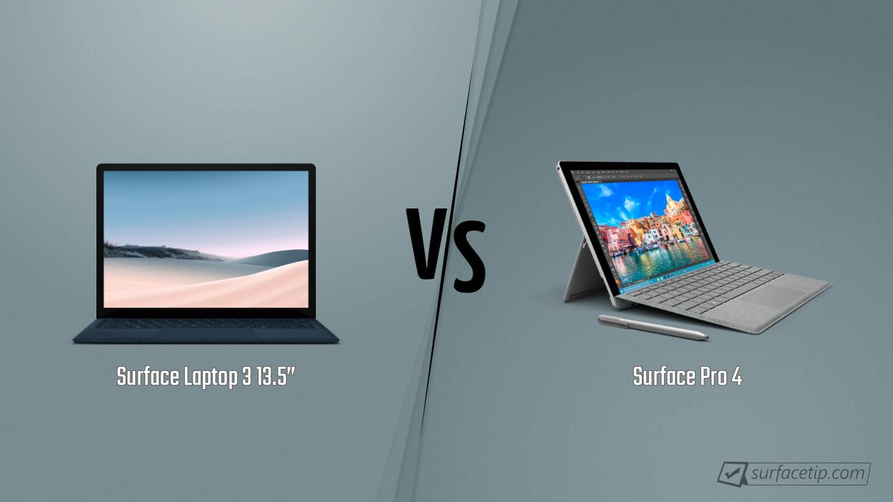 Surface Laptop 3 13.5” vs. Surface Pro 4