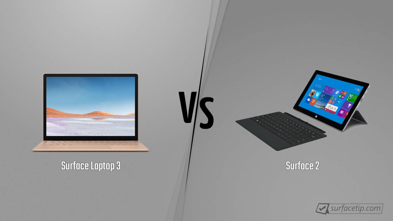 Surface Laptop 3 vs. Surface 2