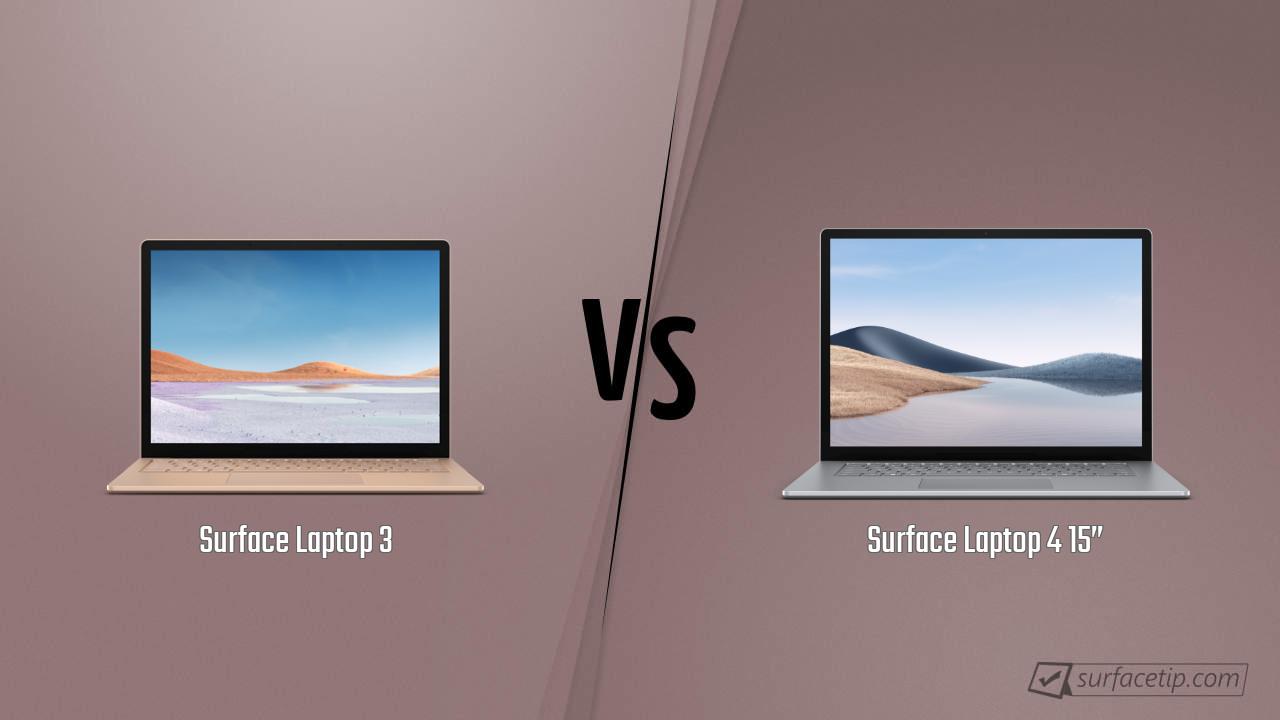 Surface Laptop 3 vs. Surface Laptop 4 15”