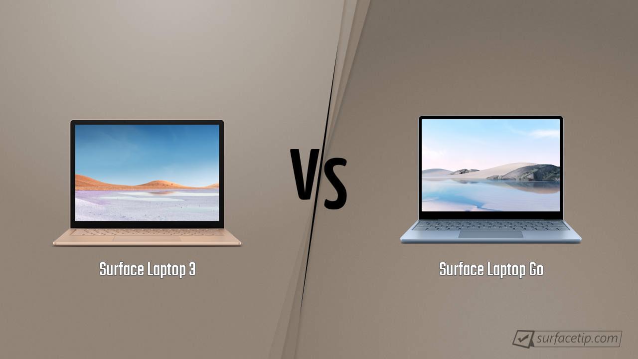 Surface Laptop 3 vs. Surface Laptop Go