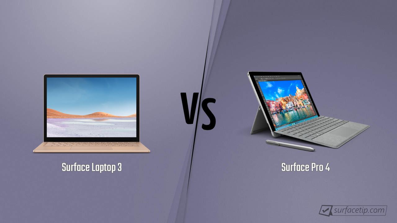 Surface Laptop 3 vs. Surface Pro 4