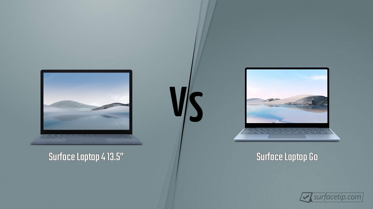 Surface Laptop 4 13.5” vs. Surface Laptop Go