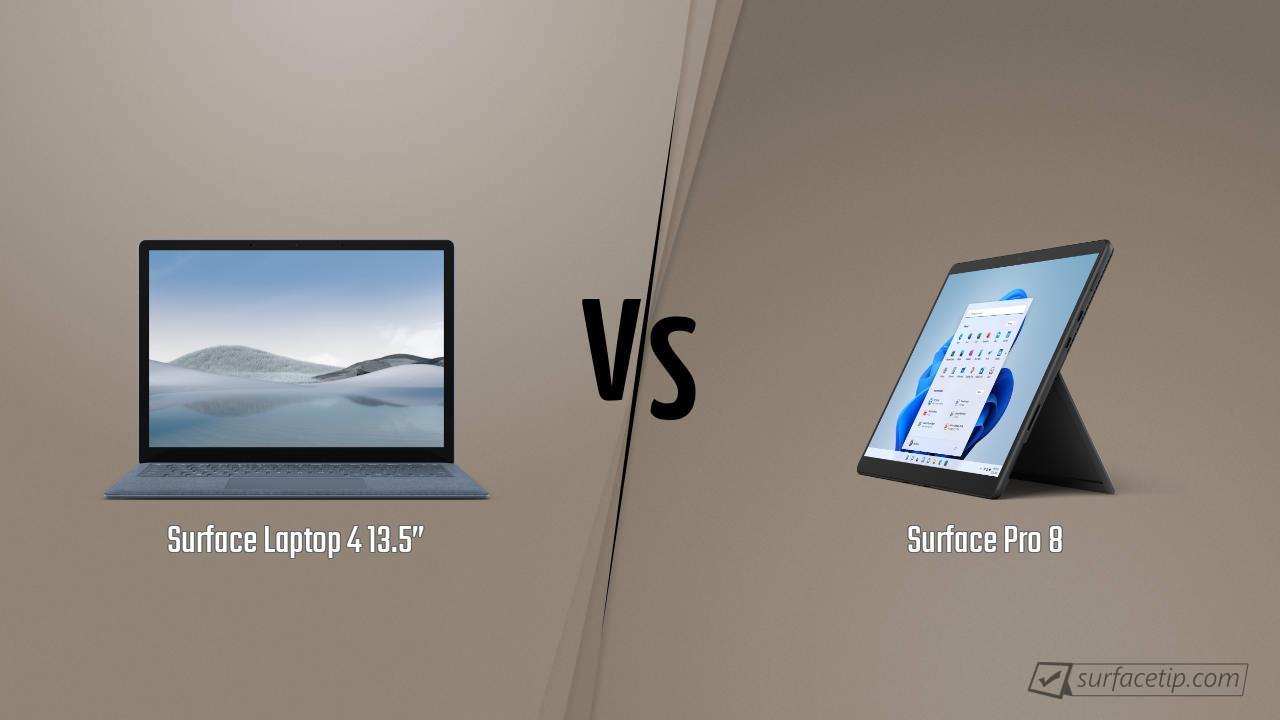 Surface Laptop 4 13.5” vs. Surface Pro 8