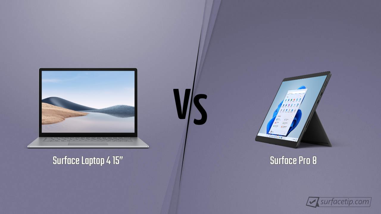 Surface Laptop 4 15” vs. Surface Pro 8