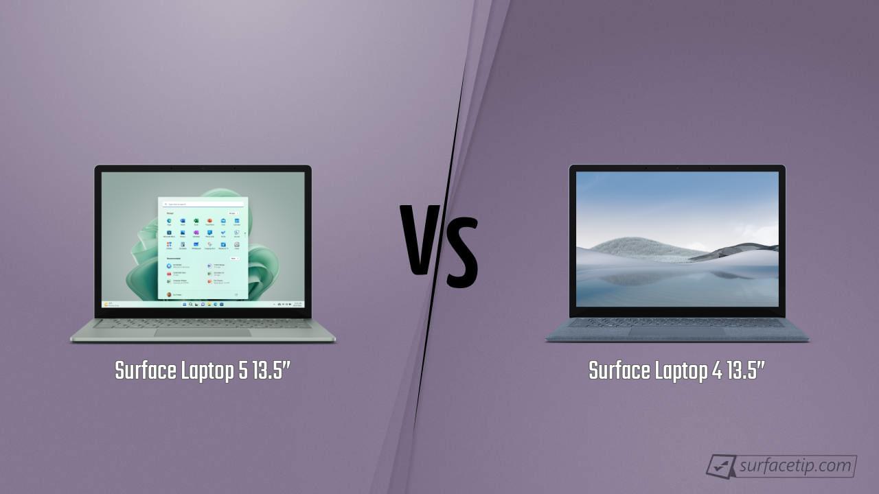 Surface Laptop 5 13.5” vs. Surface Laptop 4 13.5”