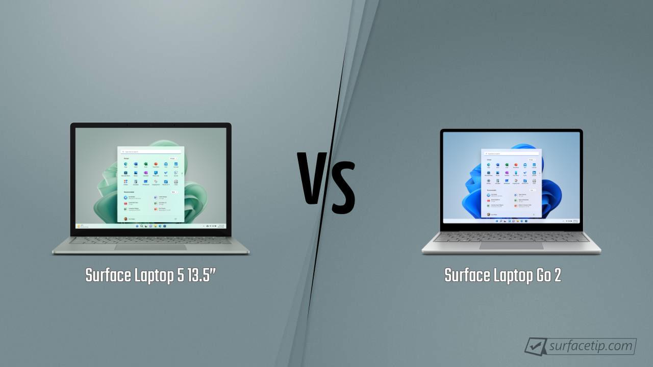 surface laptop go 2 vs surface laptop 5