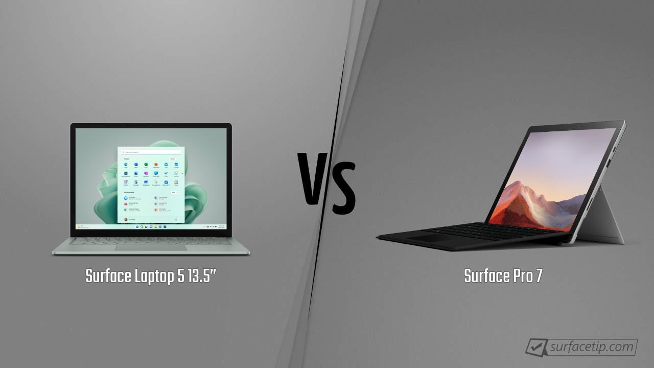 Surface Laptop 5 13.5” vs. Surface Pro 7