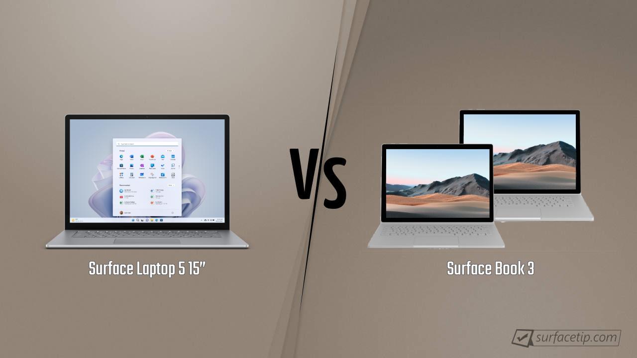 Surface Laptop 5 15” vs. Surface Book 3