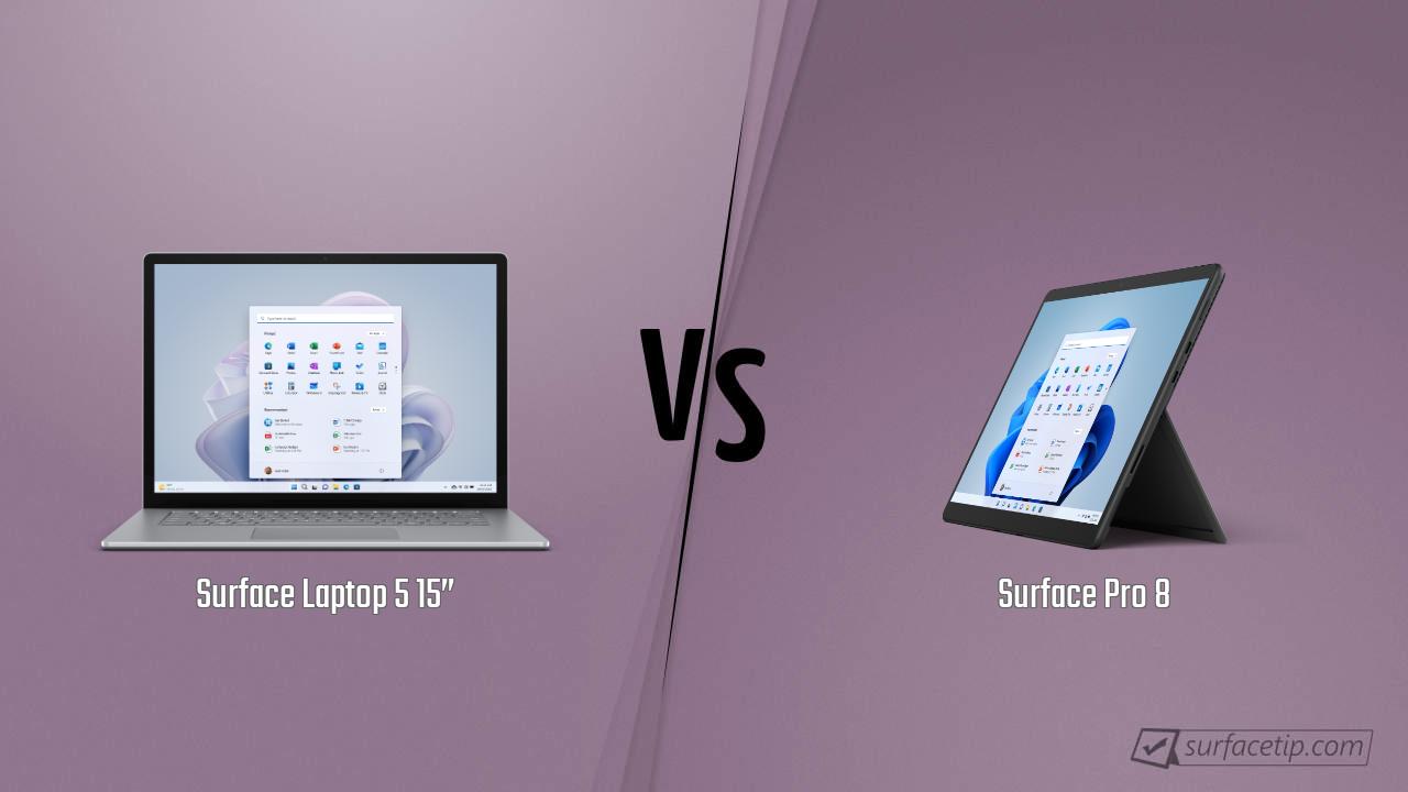 surface laptop 5 vs surface pro 8