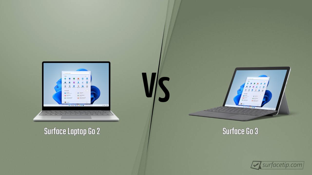 Surface Laptop Go 2 vs. Surface Go 3