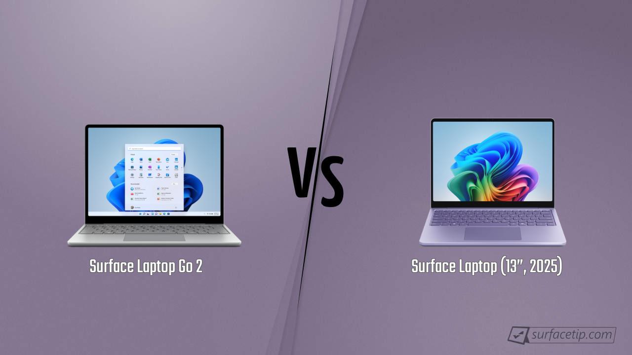Surface Laptop Go 2 vs. Surface Laptop (13”, 2025)