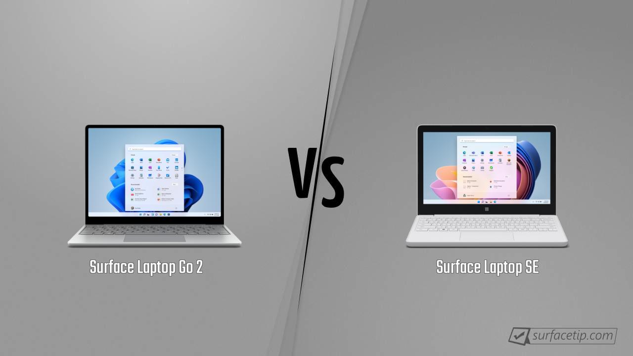 Surface Laptop Go 2 vs. Surface Laptop SE