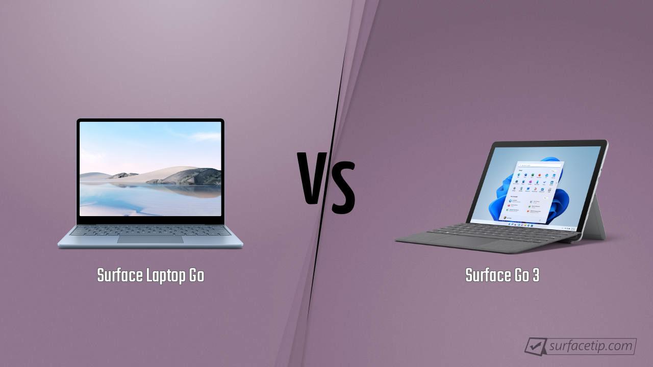 Surface Laptop Go vs. Surface Go 3
