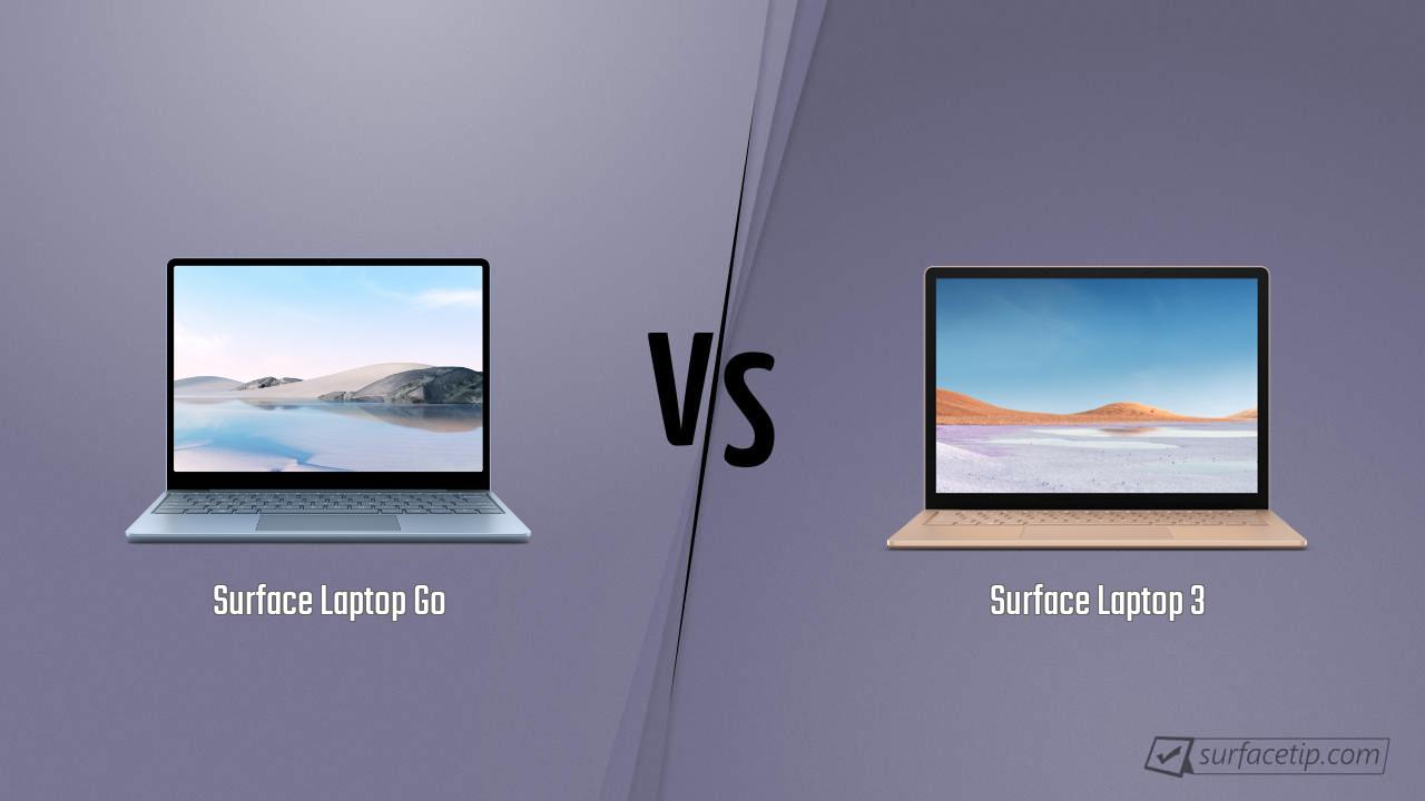 Surface Laptop Go vs. Surface Laptop 3