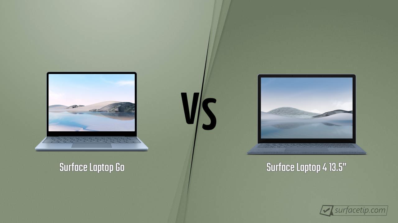 Surface Laptop Go vs. Surface Laptop 4 13.5”
