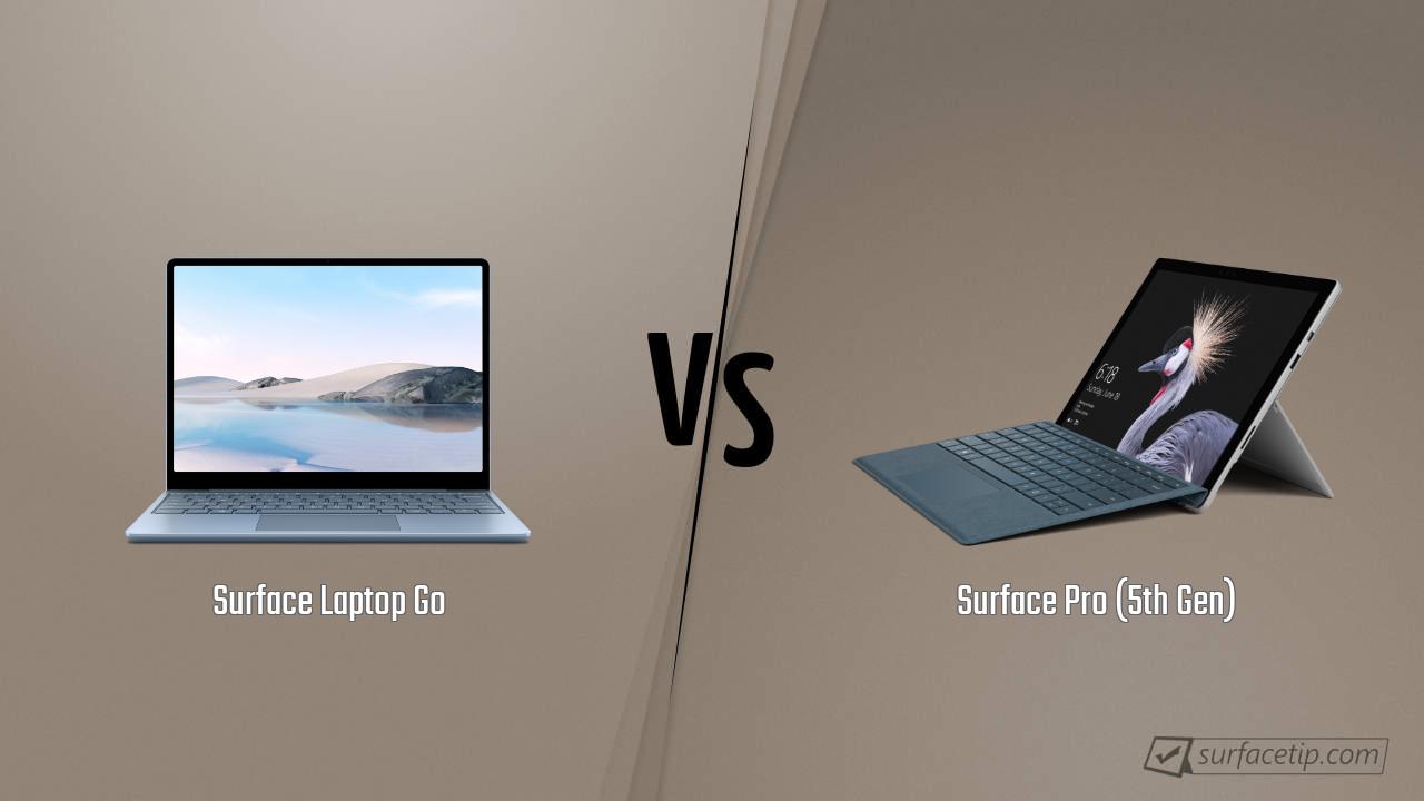 Surface Laptop Go vs. Surface Pro (5th Gen)