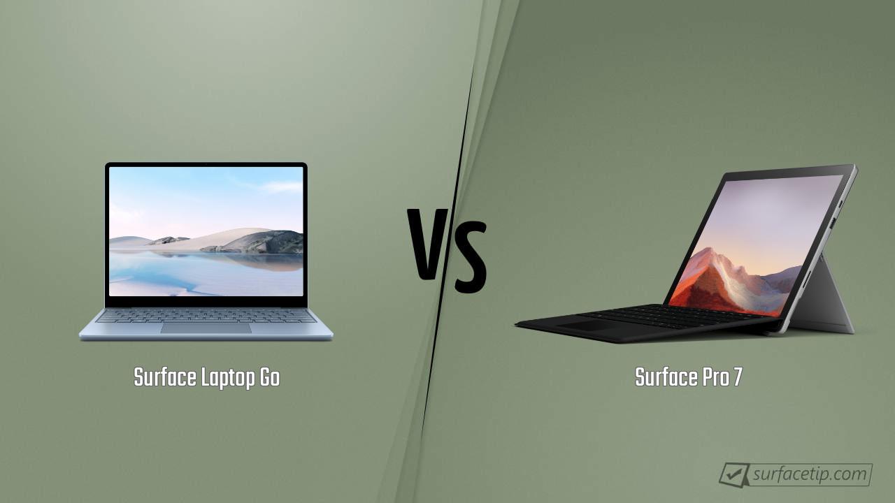 Surface Laptop Go vs. Surface Pro 7